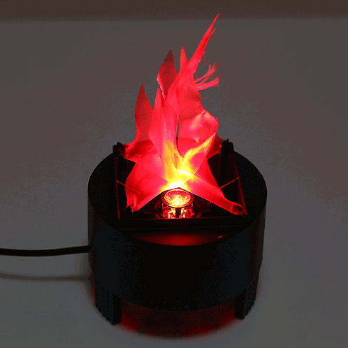 [220V US / UE Plug] 10 W Simulation Artificielle Brûler Faux Flamme Lampe Torche Feu Pot Bol Lumière pour Festival Party Décoration, Hauteur de la flamme: environ 8 cm SH0904766-36